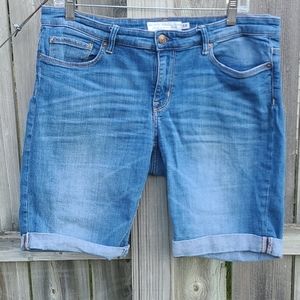 Cuffed Jean Shorts with Stretch by H&M